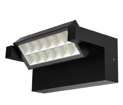Lámpara de Pared Arbotante LED Dirigible 18 W, Luz Cálida Brillante, IP65, IK06, No atenuable, LED integrado