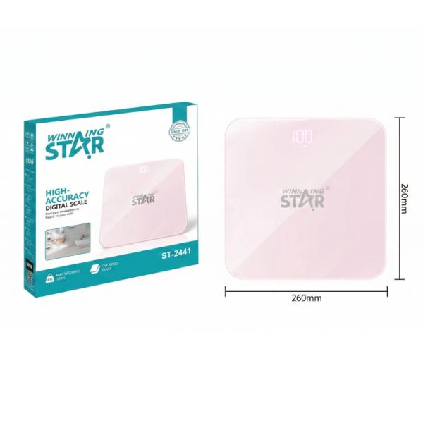 BÁSCULA DIGITAL WINNING STAR ST-2441 HASTA 180KG DZC-1219-WST-37785