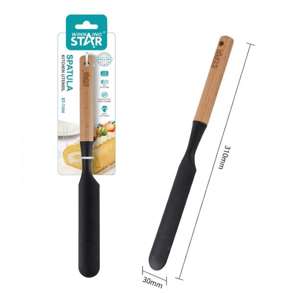 ESPÁTULA WINNING STAR ST-7554 SILICONA / NYLON / MADERA DG-1646-WST-38864