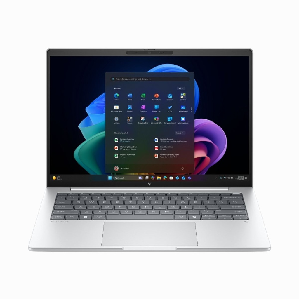 HP EliteBook 8 G1i, Next Gen AI, 14", táctil, Windows 11 Pro, Intel® Core™ Ultra 7, 32GB RAM, 1TB SSD, WUXGA D66VJLT