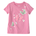 Blusa rosada con mariposas