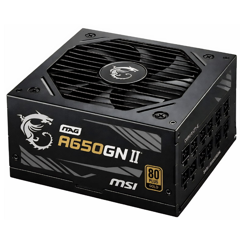 FUENTE DE PODER MSI MAG A650GN II 650W 80 PLUS GOLD NO MODULAR 9S6-3DD71M-004