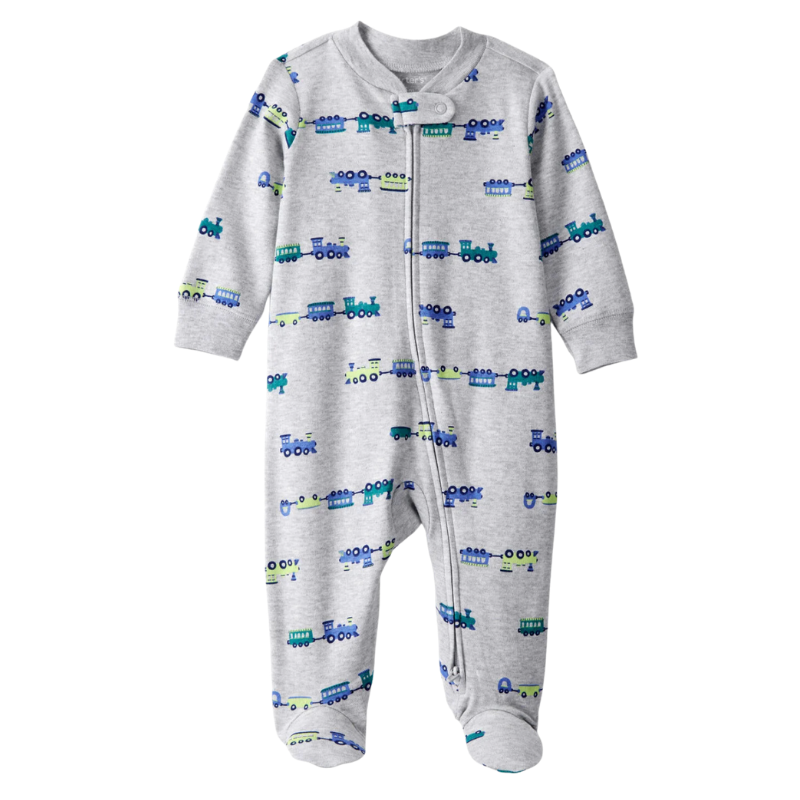 Pijama 1 pieza bebé estampado trenes 🚂💙