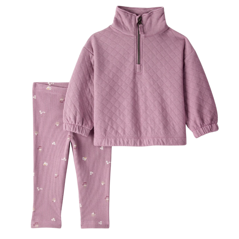 Conjunto Carter’s acolchado rosado 🌸