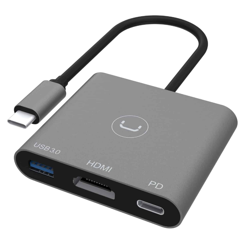 HUB UNNO TEKNO HB1011GY 4 PUERTOS USB 3.0 5 GBPS