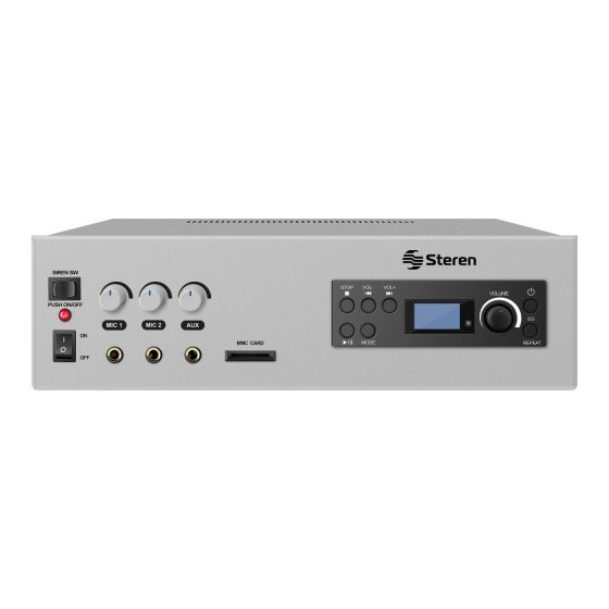 AMPLIFICADOR DE AUDIO Steren DE 120W C/MP4 AMP-120SD