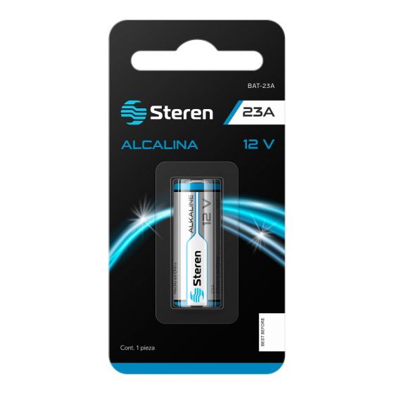 BATERIA ALCALINA Steren 12V 55MAH TIPO CILINDRO BAT-23A