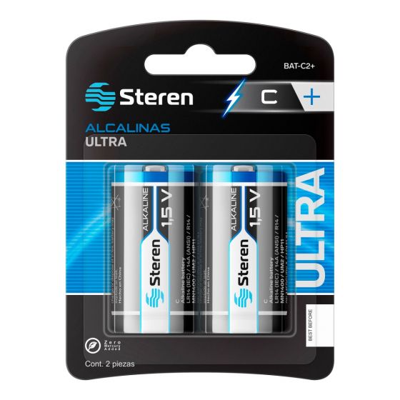 3 PILAS ALCALINAS TIPO C2 ALTA CAPACIDAD BAT-C2+