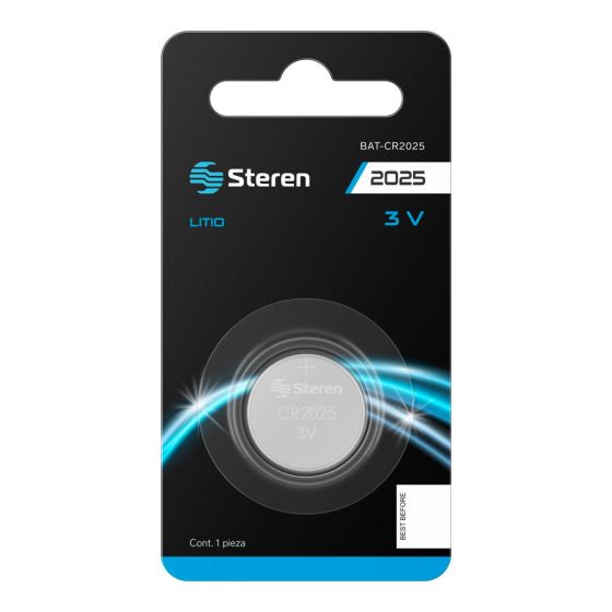 BATERIA DE LITIO DE 3 VOLTS 150MAH TIPO BOTON BAT-CR2025