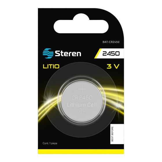BATERIA DE LITIO Steren TIPO BOTON CR2451 BAT-CR2450