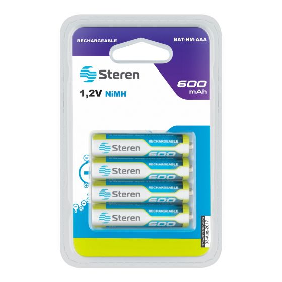 5 PILAS RECARGABLES AAA NIMH 600MAH BAT-NM-AAA