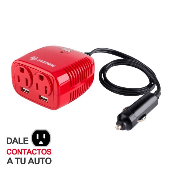 INVERSOR D/VOLTAJE AUTOMOTRIZ 12VCD A 110V 150W INV-150