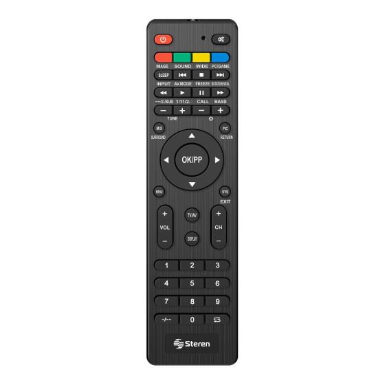 CONTROL REMOTO UNIVERSAL PLANO SMART TV RM-1000
