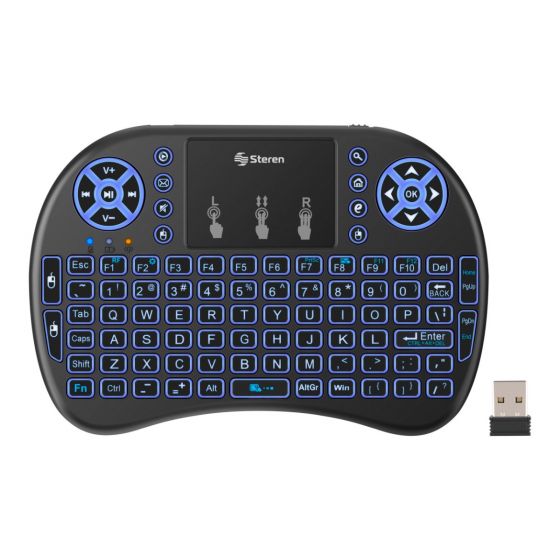 TECLADO Y TOUCHPAD INALAMBRICO P/SMARTTV RM-325