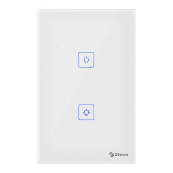 DOBLE APAGADOR WiFi DE PARED SHOME-110