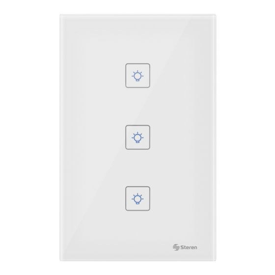 TRIPLE APAGADOR WIFI DE PARED SHOME-113