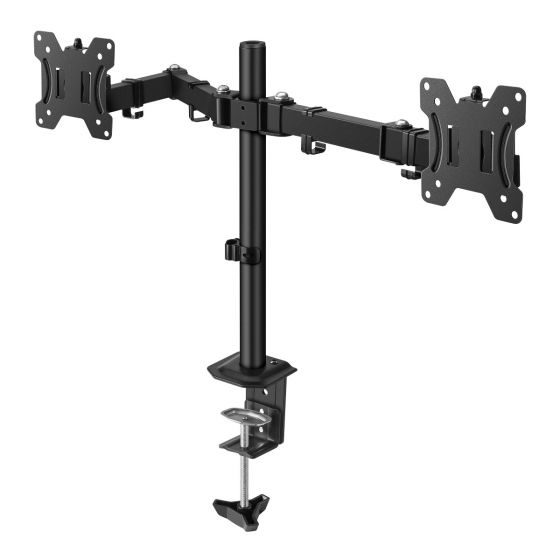 SOPORTE DOBLE DE ESCRITORIO Steren P/MONITORES STV-215