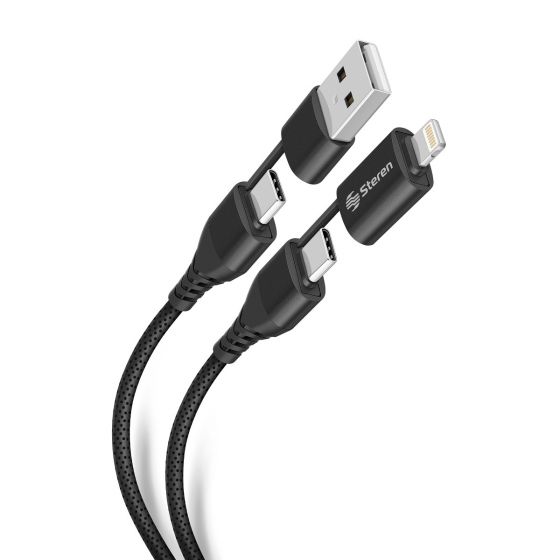 CABLE USB-A/USB-C A USB-C Y LIGHTNING. USB-4721