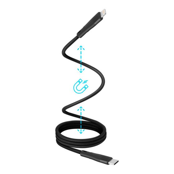 CABLE MAGNETICO USB C A LIGHTNING 1M T/C USB-MG31