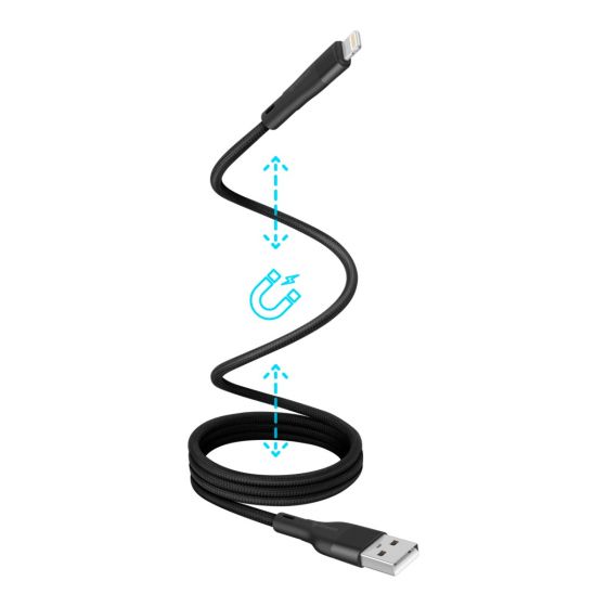 CABLE MAGNETICO USB A A LIGHTNING 1M T/C USB-MG41