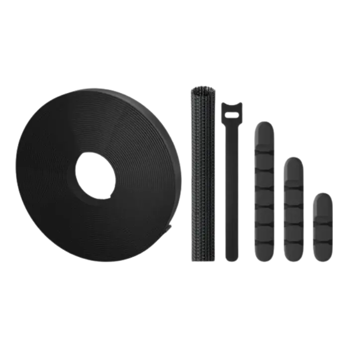 Kit Organizador de Cables Steren 5mts Velcro Negro 400-180