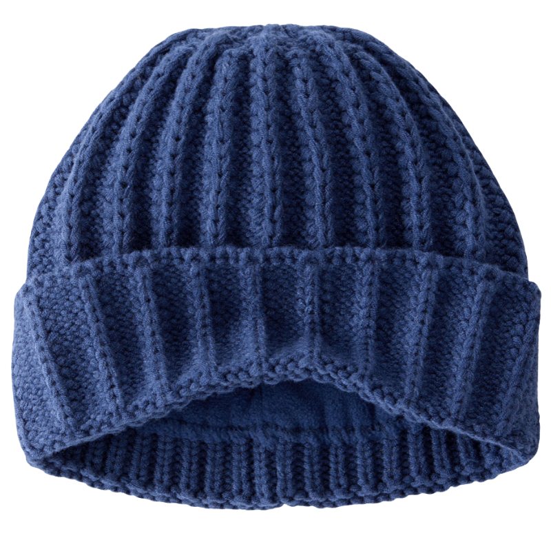 Gorro tejido azul