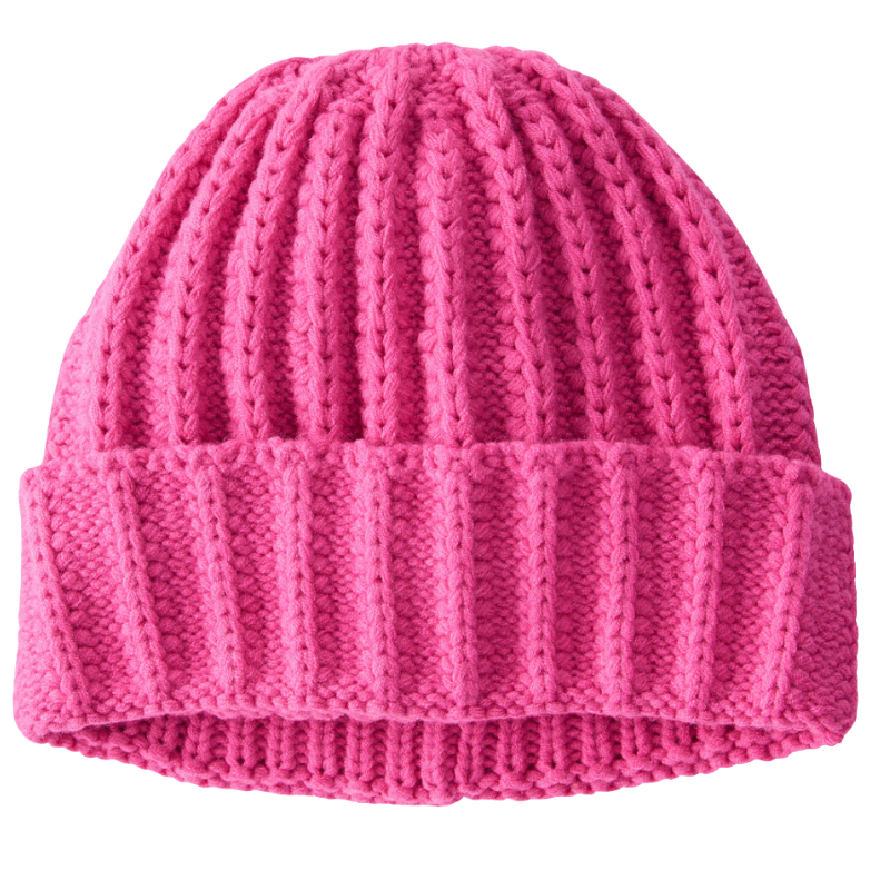 Gorro tejido rosado