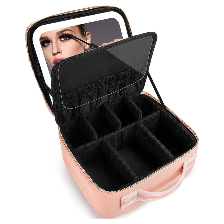 Bolsa de Cosméticos con Luz Led rosado HP99JR