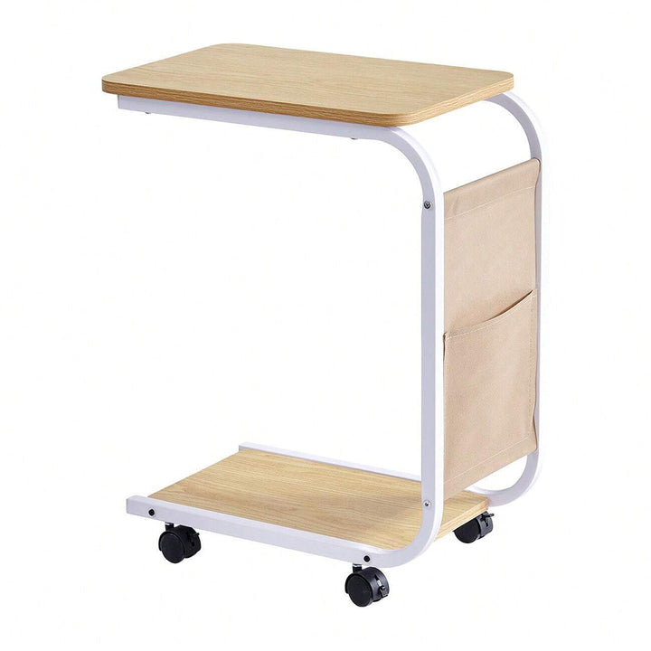 Mesa auxiliar en forma de C madera-2B3 MEAUGM
