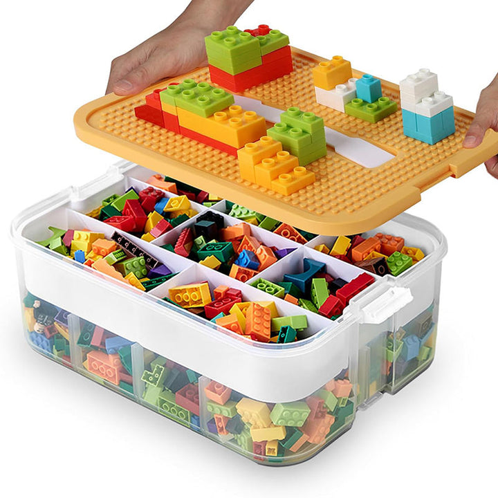 Caja para legos tapa amarilla CODL2A