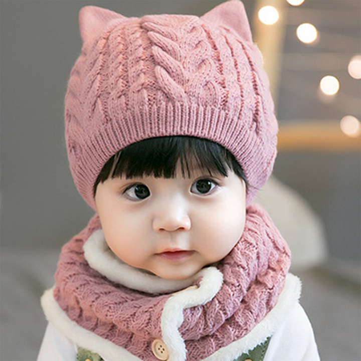Gorrito + bufanda rosado ZP033R