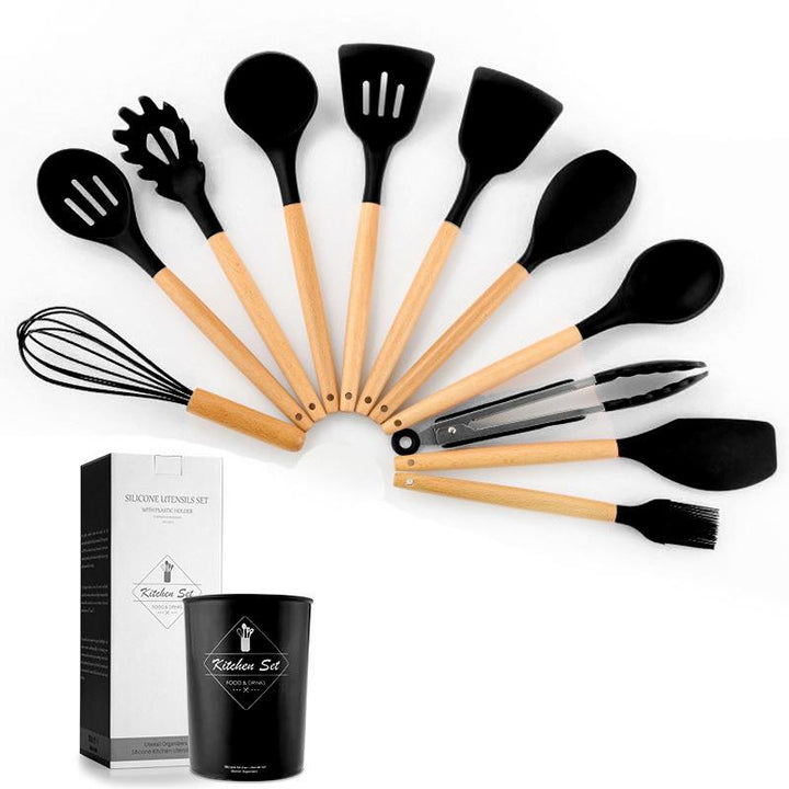 Set de silicona de cocina negro KI021