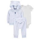 Conjunto 3 piezas perrito celeste para bebé 🐶🩵