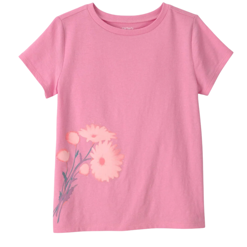 Blusa floral rosada para niña 🌸💗