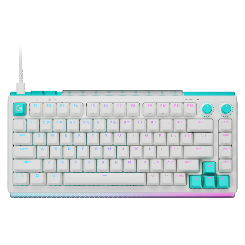 TECLADO GAMING RGB LOGITECH G512 X 75 MECANICO USB INGLES SWITCHES TMR TACTIL BLANCO 920-013948