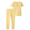 Pijama de 2 piezas de algodón con fresitas para niña