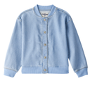 Abrigo bomber de mezclilla clara para niña