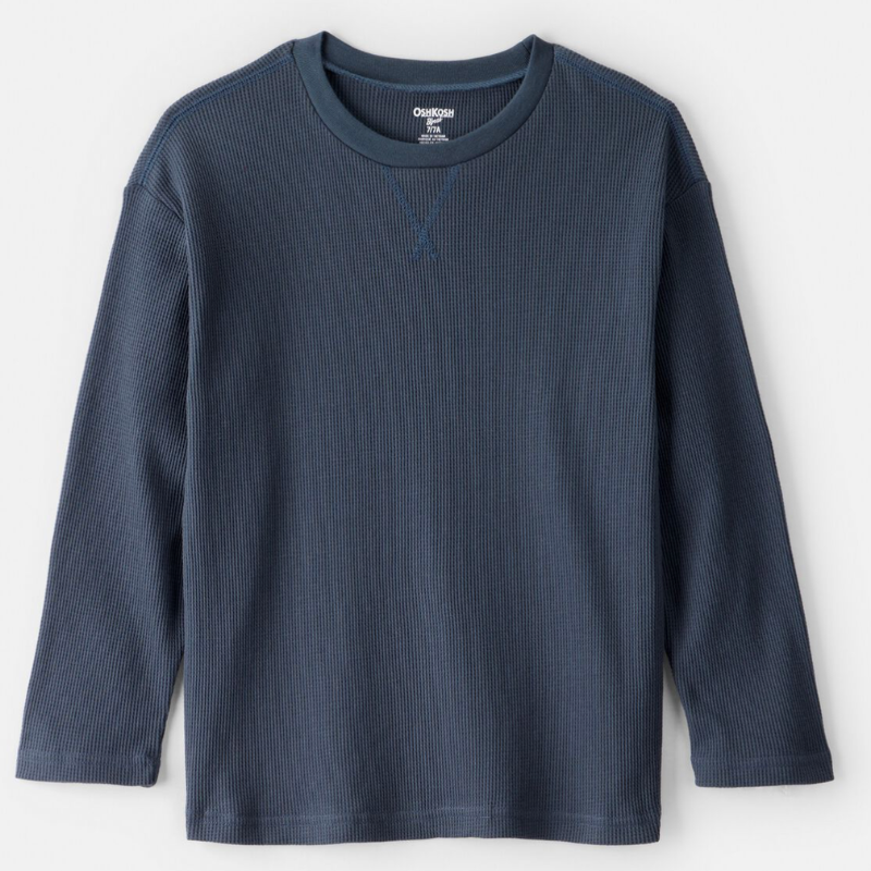 Camiseta estilo pull over manga larga