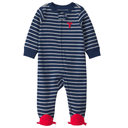 Pijama 1 pieza 100% algodón con cierre de doble vía y langostas para bebé niño