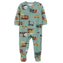Pijama 1 pieza con estampado de vehículos para bebé niño