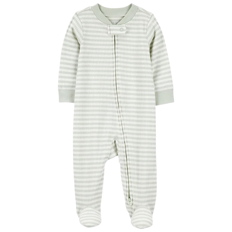 Pijama 1 pieza de algodón con cierre para bebé