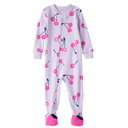 Pijama de 1 pieza con pie y cierre de cerezas para bebita