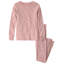 Pijama de 2 piezas de algodón orgánico con estampado de conejitos para niña