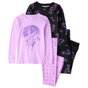 Pijama de 4 piezas de algodón para niña