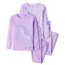 Pijama de 4 piezas de algodón para niña