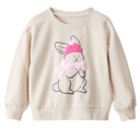 Abrigo afelpado con diseño de conejita para niña