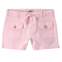 Short de chambray para niña con pretina elástica