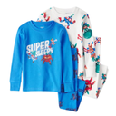 Pijama de 4 piezas de algodón para niño