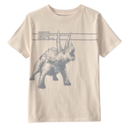 Camiseta con estampado de dinosaurio Triceratops para niño