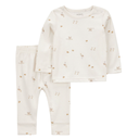 Set de 2 piezas con blusa de manga larga y pantalón para bebé